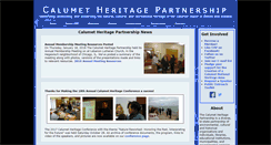 Desktop Screenshot of calumetheritage.org